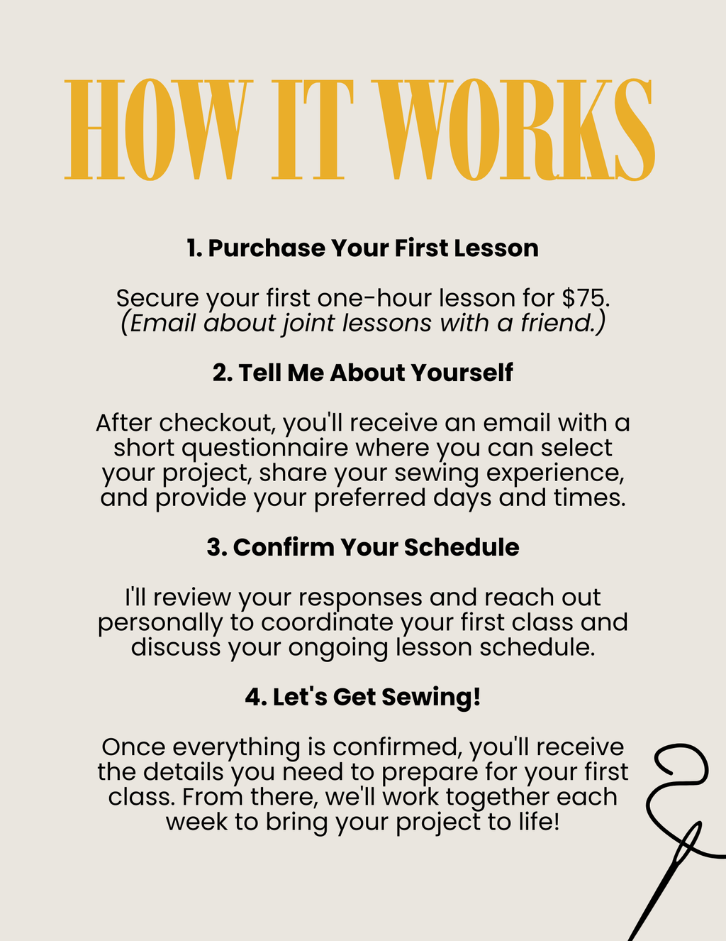 1-on-1 Sewing Lessons | Atlanta, Georgia